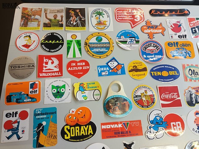 Lot 275 - reclame stickers. 90 stuks - afbeelding 2 van  7
