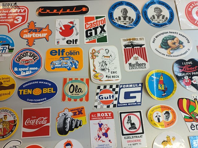 Lot 275 - reclame stickers. 90 stuks - afbeelding 4 van  7