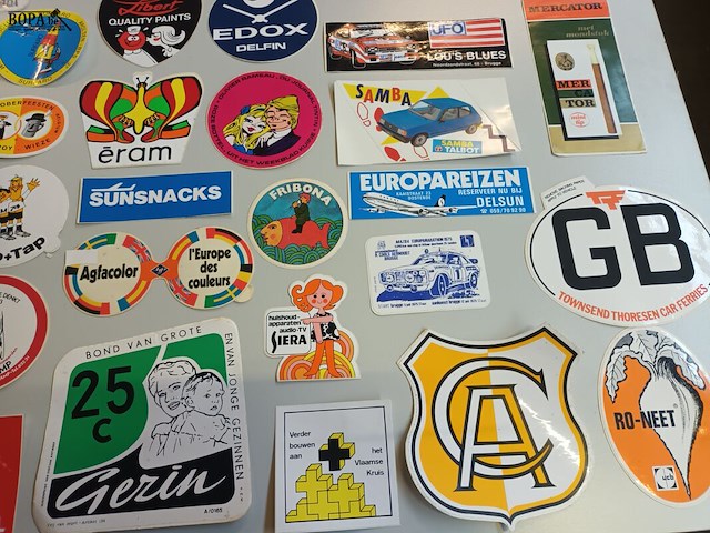 Lot 275 - reclame stickers. 90 stuks - afbeelding 6 van  7