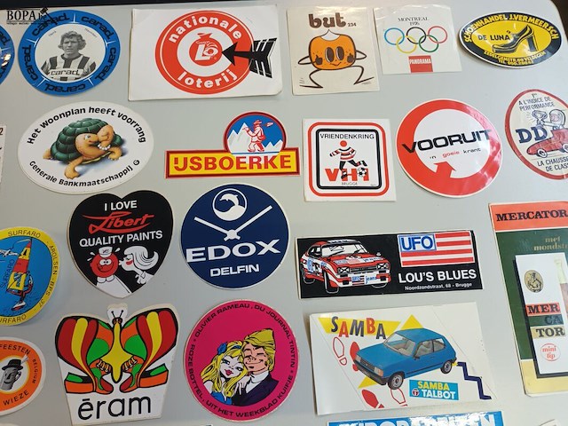 Lot 275 - reclame stickers. 90 stuks - afbeelding 7 van  7