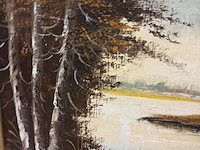 Lot 275 - schilderij in kader. gesigneerd - afbeelding 3 van  4