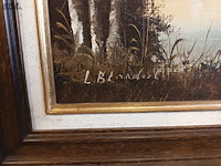 Lot 275 - schilderij in kader. gesigneerd - afbeelding 4 van  4