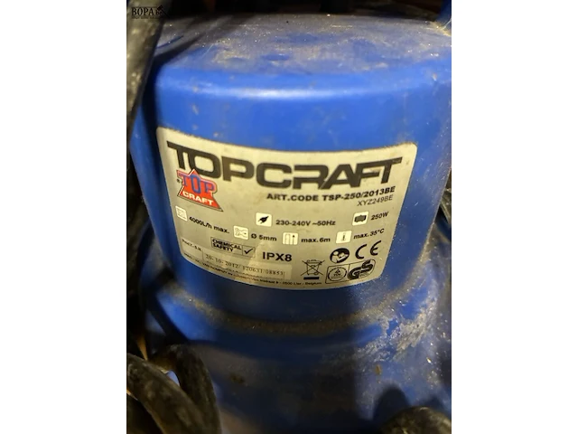 Lot 276 - dompelpomp topcraft - afbeelding 2 van  2