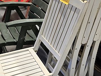 Lot 276 - houten tuinstoelen opvouwbaar 4 stuks - afbeelding 2 van  3