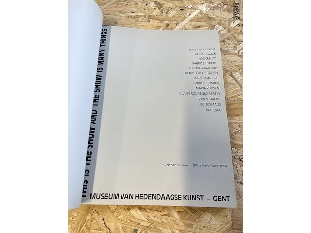 Lot 276 - museum van hedendaagse kunst -gent overzicht - afbeelding 2 van  5