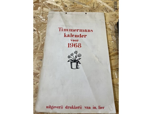 Lot 277 - kalender felix timmermans - afbeelding 1 van  3