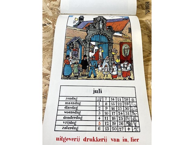 Lot 277 - kalender felix timmermans - afbeelding 3 van  3
