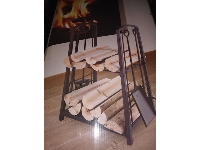 Lot 278 - houtblokkenrek - afbeelding 2 van  4