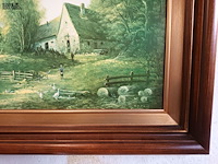 Lot 279 - schilderij in kader. gesigneerd - afbeelding 2 van  3