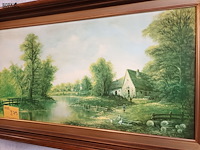 Lot 279 - schilderij in kader. gesigneerd - afbeelding 3 van  3