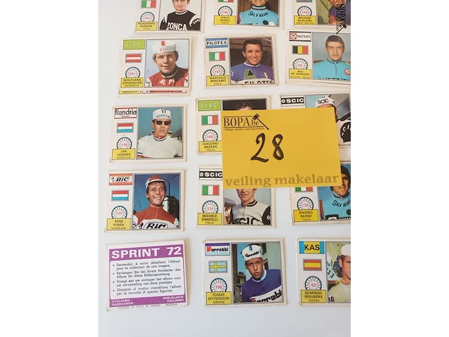 Lot 28 - panini stickers sprint 72. 55 stuks - afbeelding 1 van  6