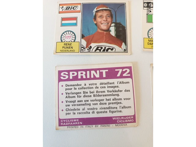 Lot 28 - panini stickers sprint 72. 55 stuks - afbeelding 2 van  6