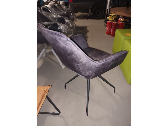 Lot 28 - roterende armstoel. 6 stuks - afbeelding 3 van  5