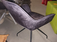 Lot 28 - roterende armstoel. 6 stuks - afbeelding 3 van  5