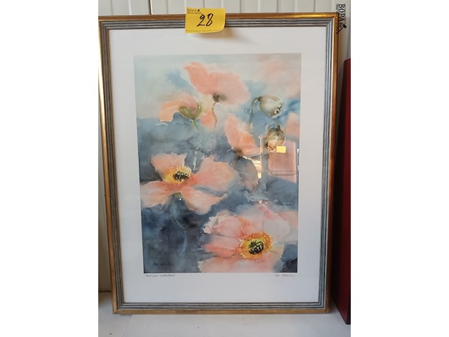 Lot 28 - vintage kader met prent - afbeelding 4 van  4