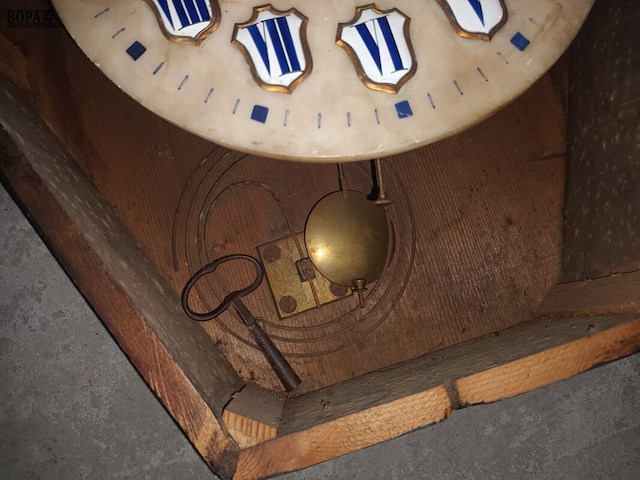 Lot 280 - antieke wandklok - afbeelding 5 van  5