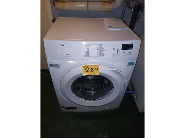 Lot 280 - wasmachine aeg - afbeelding 1 van  4