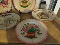 Lot 281 - franse sierborden. 8 stuks - afbeelding 3 van  3