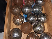 Lot 282 - lot metalen petanque ballen - afbeelding 2 van  4