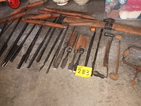 Lot 283 - antiek gereedschap karrenbouwer. 22 stuks - afbeelding 1 van  4
