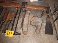 Lot 283 - antiek gereedschap karrenbouwer. 22 stuks - afbeelding 2 van  4