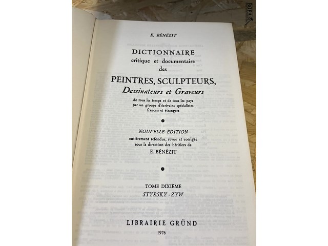 Lot 283 - boekenreeks dictionnaire de peintres sculpteurs dessinateurs - afbeelding 3 van  5