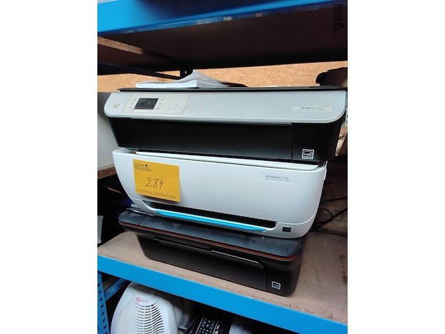 Lot 284 - hp all-in-one printer 3 stuks - afbeelding 1 van  5
