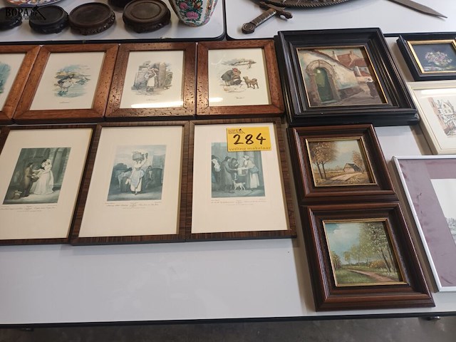 Lot 284 - kaders. 14 stuks - afbeelding 1 van  7