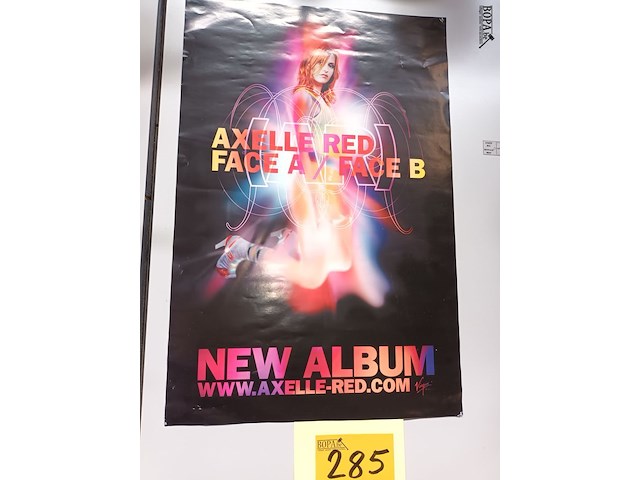 Lot 285 - poster axel red - afbeelding 1 van  3