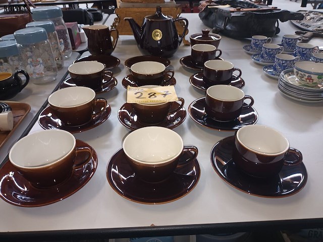 Lot 287 - koffieservies villeroy. 25 stuks - afbeelding 2 van  4