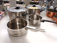 Lot 288 - kookpotten en pannen demeyere. 4 stuks - afbeelding 1 van  4