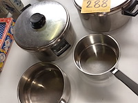 Lot 288 - kookpotten en pannen demeyere. 4 stuks - afbeelding 4 van  4