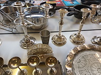 Lot 288 - verzilverd tafelgerei. 65 stuks - afbeelding 7 van  9