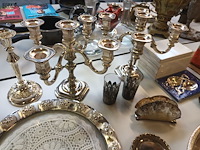 Lot 288 - verzilverd tafelgerei. 65 stuks - afbeelding 8 van  9