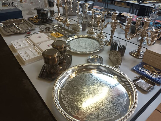 Lot 288 - verzilverd tafelgerei. 65 stuks - afbeelding 9 van  9