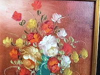 Lot 289 - schilderij in kader. gesigneerd - afbeelding 2 van  4