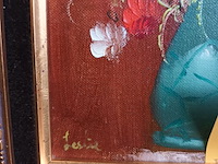 Lot 289 - schilderij in kader. gesigneerd - afbeelding 3 van  4