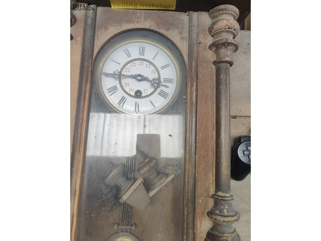 Lot 29 - antieken muurklok - afbeelding 2 van  4