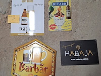 Lot 29 - bierborden decoratief 4 st - afbeelding 1 van  1