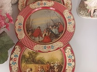 Lot 29 - blikken sierborden. 4 stuks - afbeelding 2 van  4