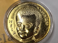 Lot 29 - diverse (vergulde) items 5 stuks - afbeelding 2 van  7