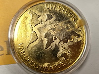 Lot 29 - diverse (vergulde) items 5 stuks - afbeelding 3 van  7