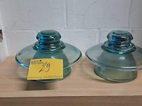 Lot 29 - glas isolator voor hoogspanningsleidingen, oude vht22t, zeer - afbeelding 2 van  2