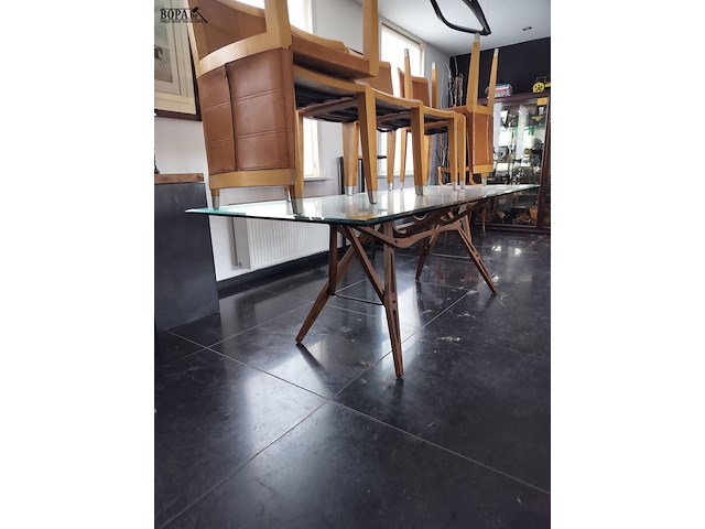 Lot 29 - glazen eettafel - afbeelding 1 van  2
