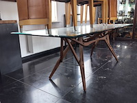 Lot 29 - glazen eettafel - afbeelding 1 van  2