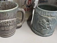 Lot 29 - stenen bierpotten 7 stuks + kruik - afbeelding 2 van  6