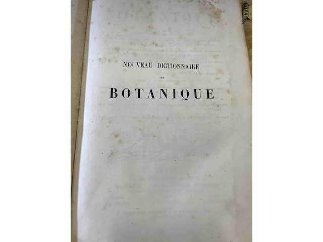 Lot 292 - dictionnaire de botanique - afbeelding 2 van  4
