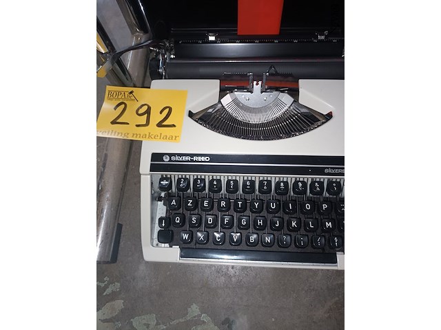 Lot 292 - retro typemachine silver reed - afbeelding 3 van  3