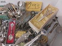 Lot 293 - verzilverde bestek items ong 14 stuks - afbeelding 3 van  3