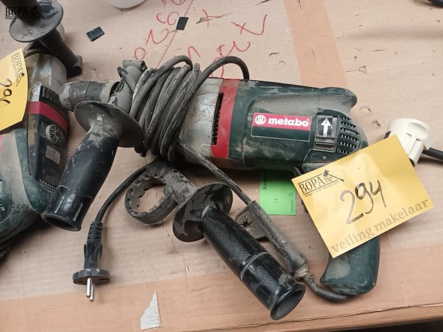 Lot 294 - klopboormachine metabo - afbeelding 1 van  3